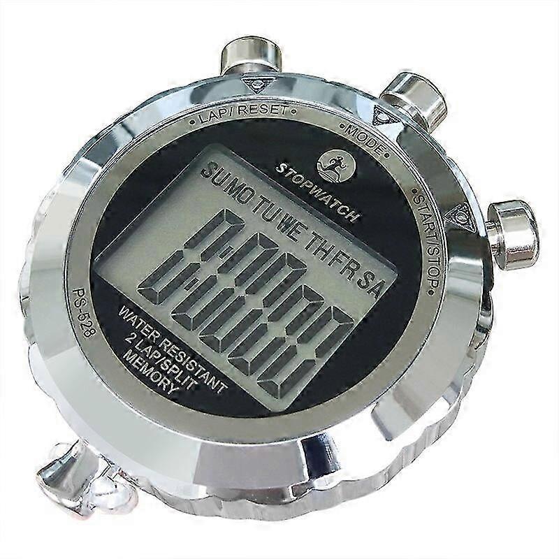 25-26 Professional digital stopwatch timer, multi-functional training stopwatch (silver)