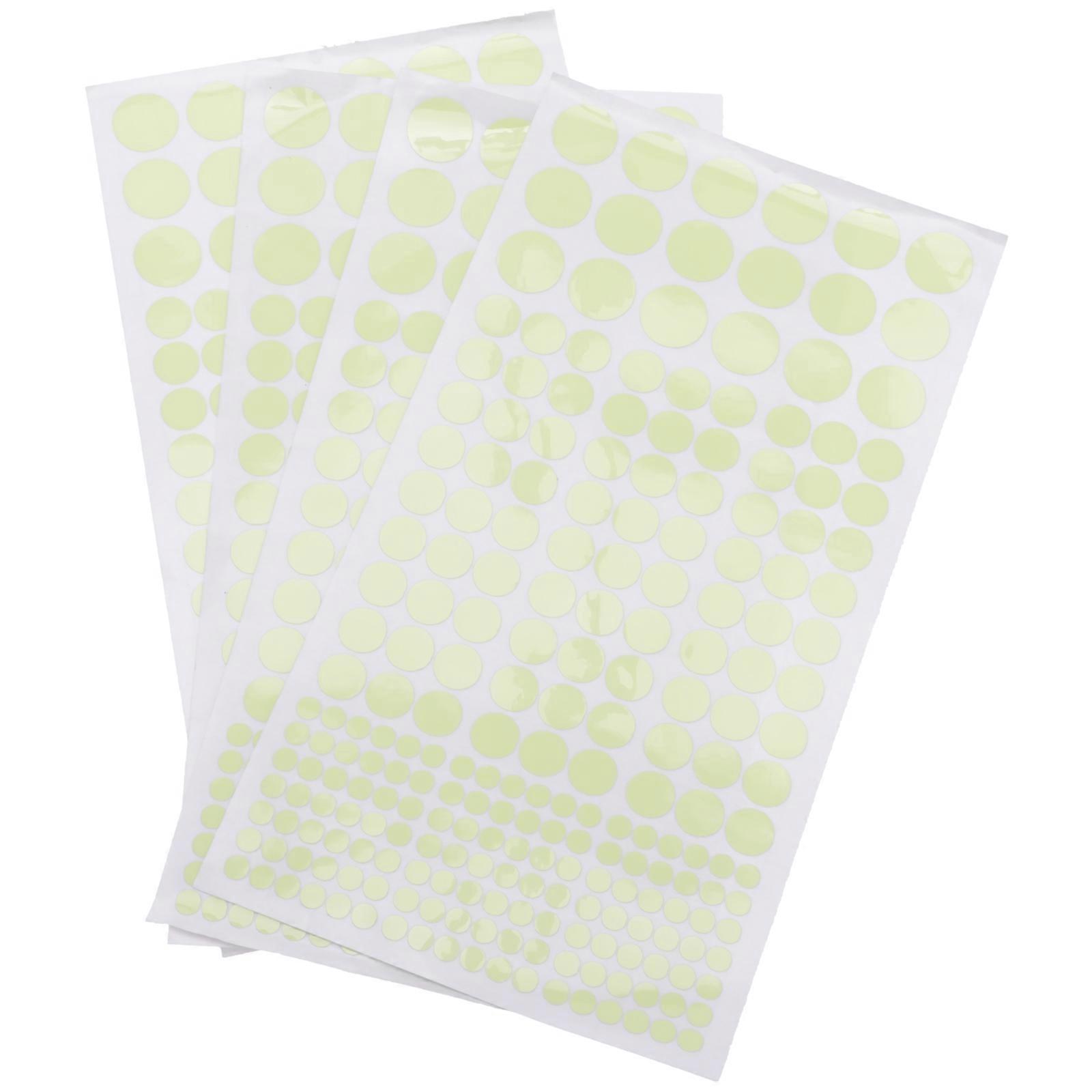 Removable Wall Sticker Green Luminous Dot Shape Wall Decal for Decoration 2Sets