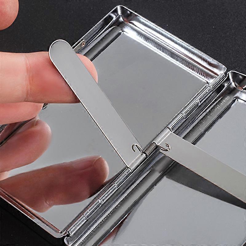 Extended 10cm Metal Long Cigarette Box Portable Pocket  Cigarette Case