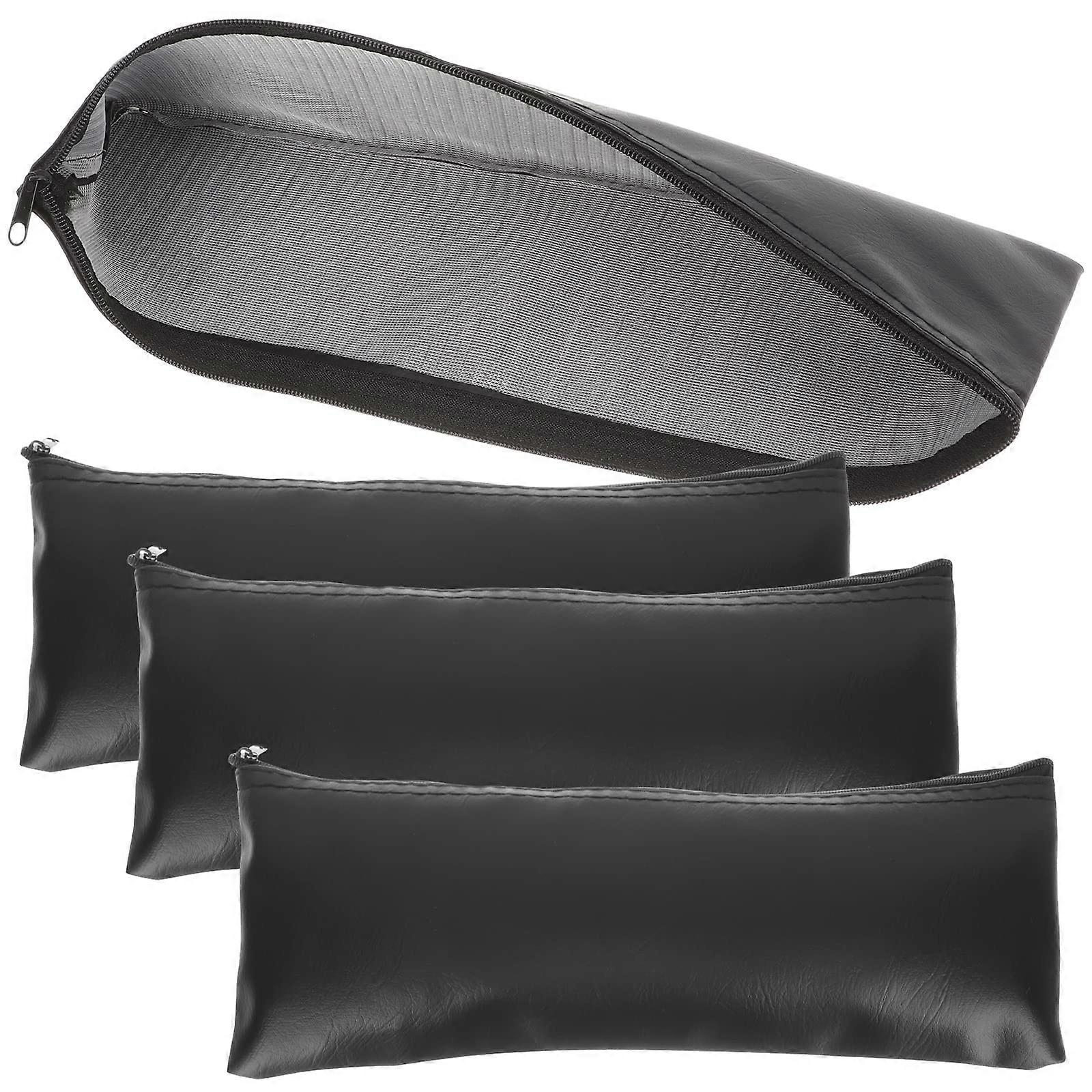 Microphone Case Set of 4 Shockproof Travel Mic Storage Bag with Compact ScratchResistant Interior