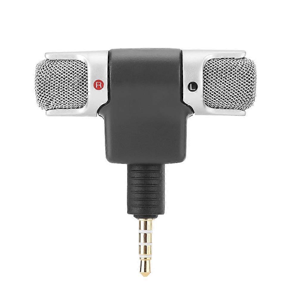 Stereo Microphone with 3.5mm Jack, Adjustable Angle, No Battery Required, GoldPlated Connector