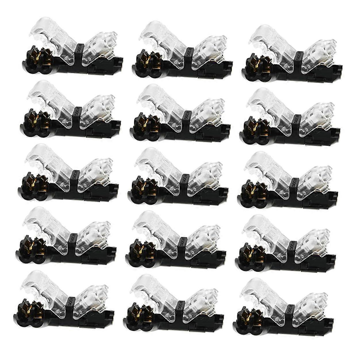 15pcs Fireproof Transparent Wire Connectors with Waterproof Electrical Terminal Blocks for Safe Wiring
