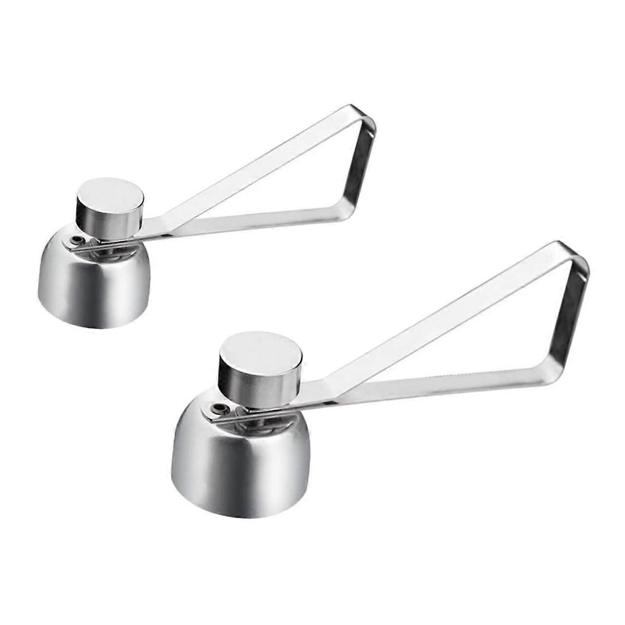2Pcs Stainless Steel Egg Topper Adjustable Eggshell Opener Tool for Effortless Boiled Egg Shell Cutting