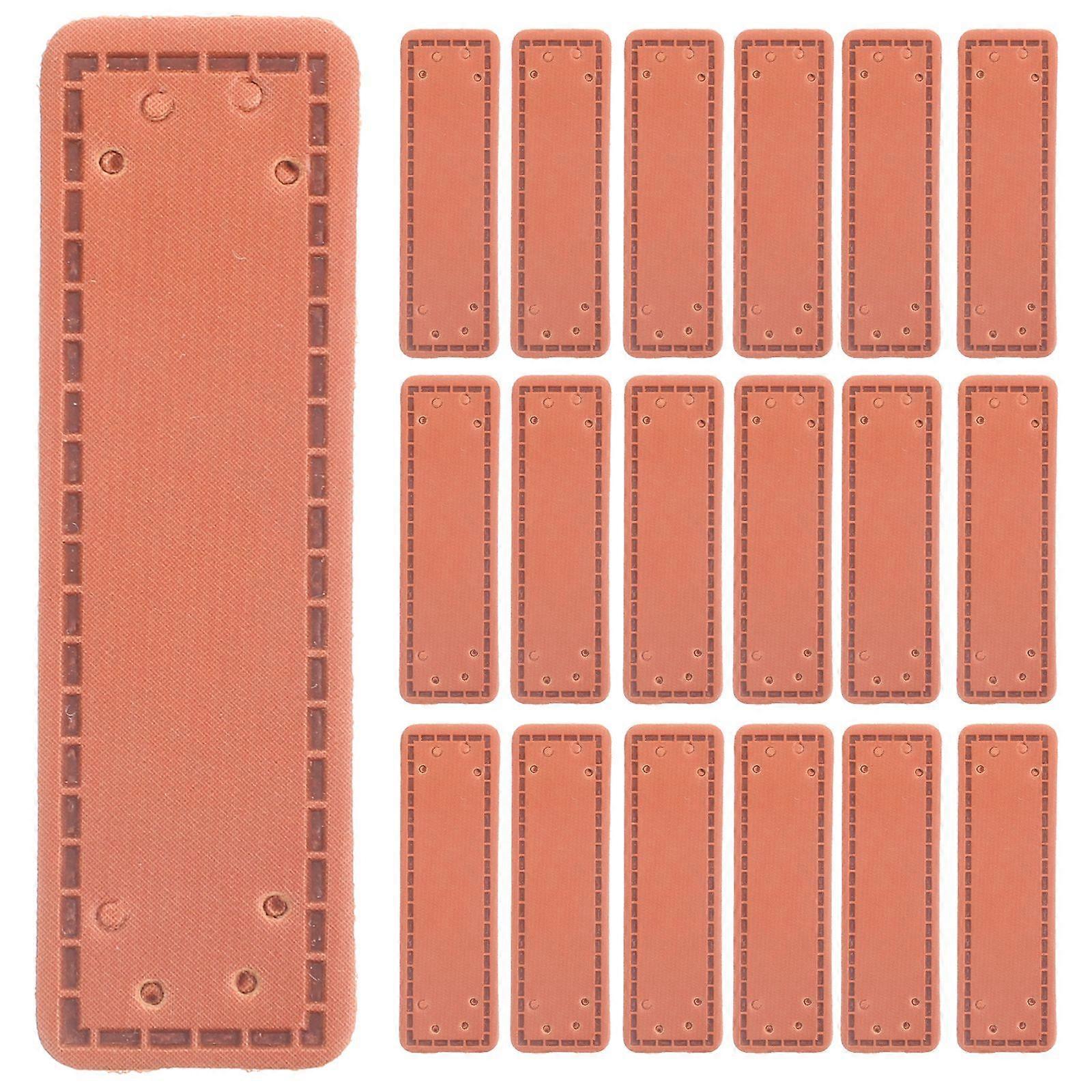 100buc DIY Handmade Leather Label Îmbrăcăminte Hat Indentation Label Handmade Tags