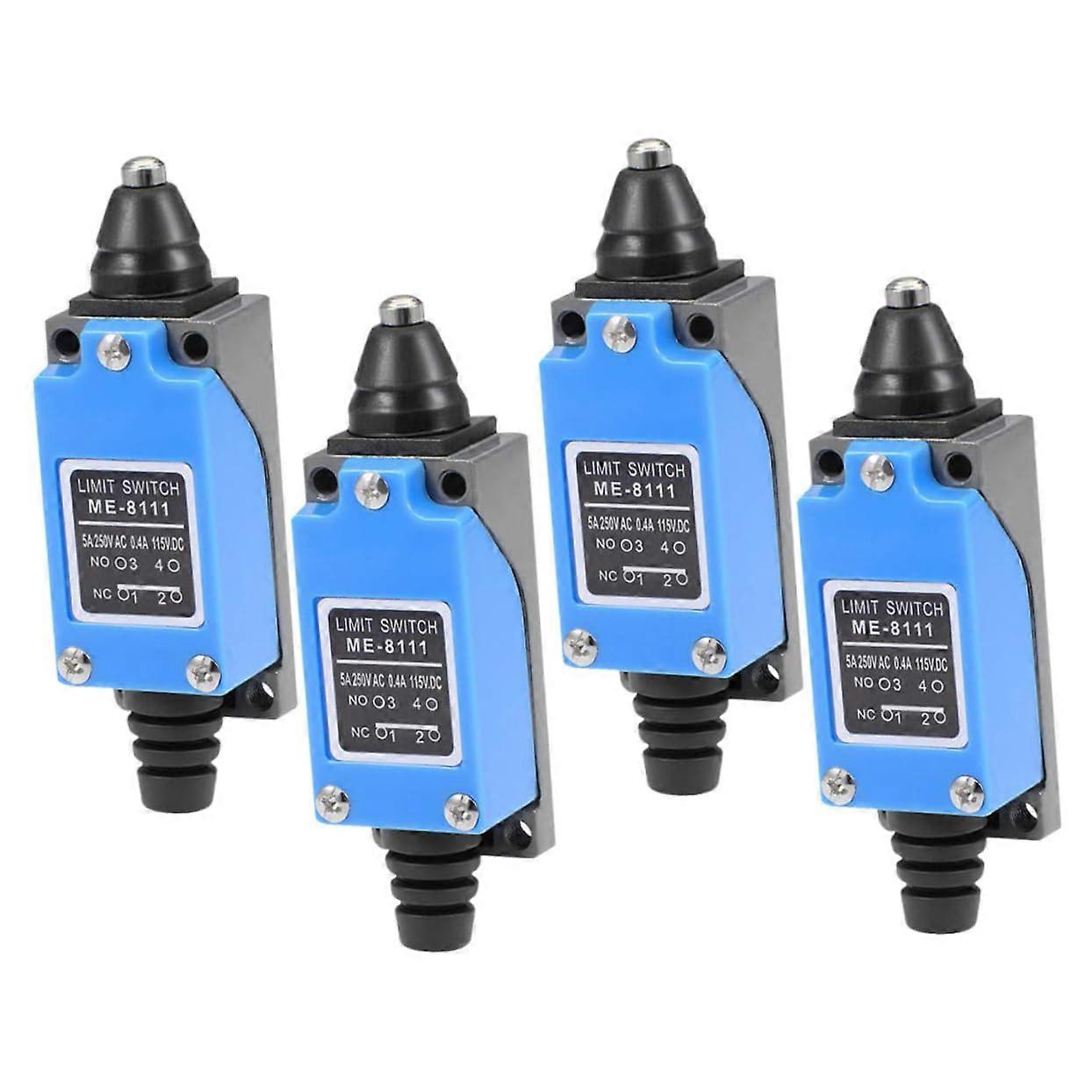 4pcs Limit Switch Micro Switch Shock Resistant Easy Wiring for 3D Printer CNC Reliable Operation