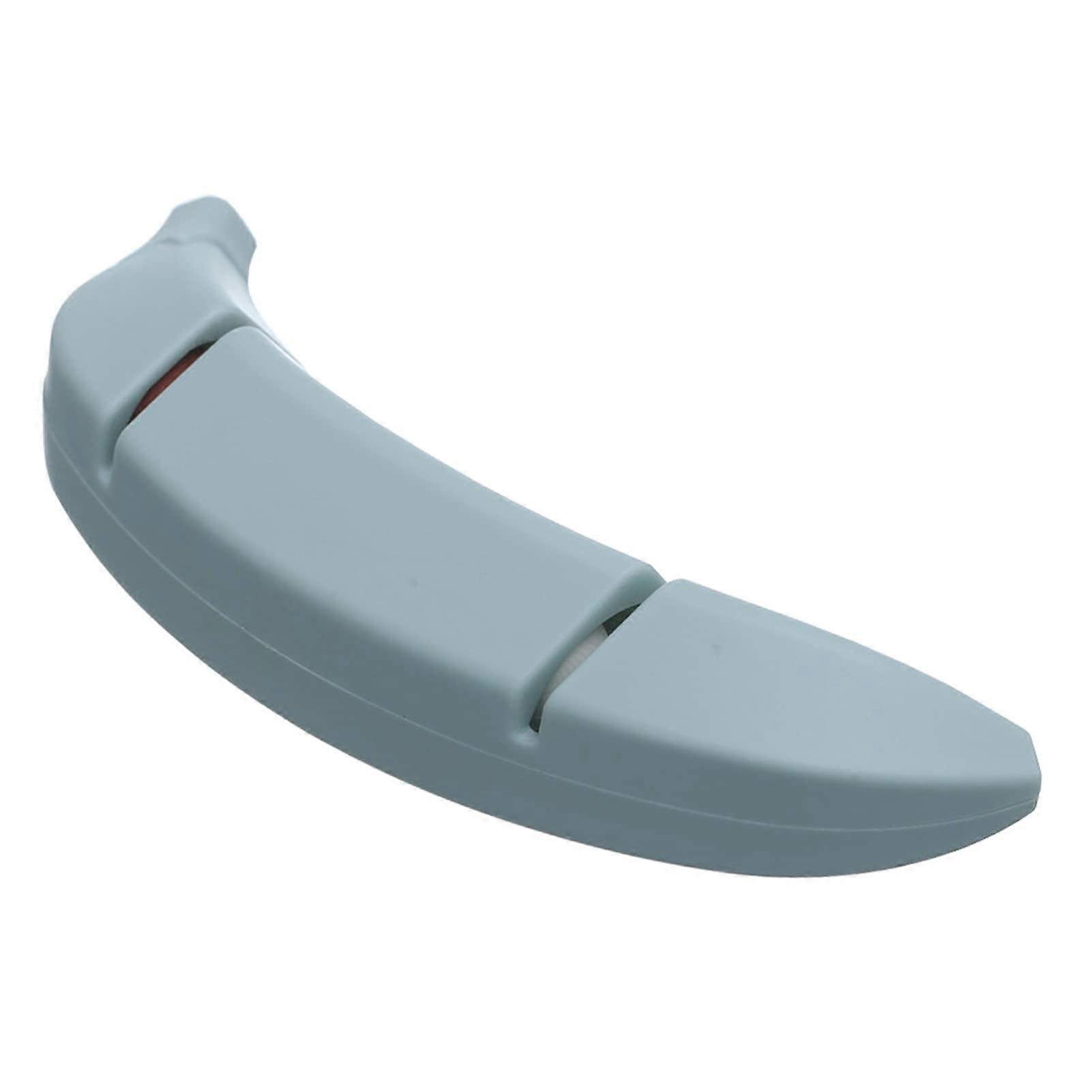 Kitchen Knife Sharpener with Dual Slot Sharpening, Ergonomic Handle, Fun Banana Design, Grey