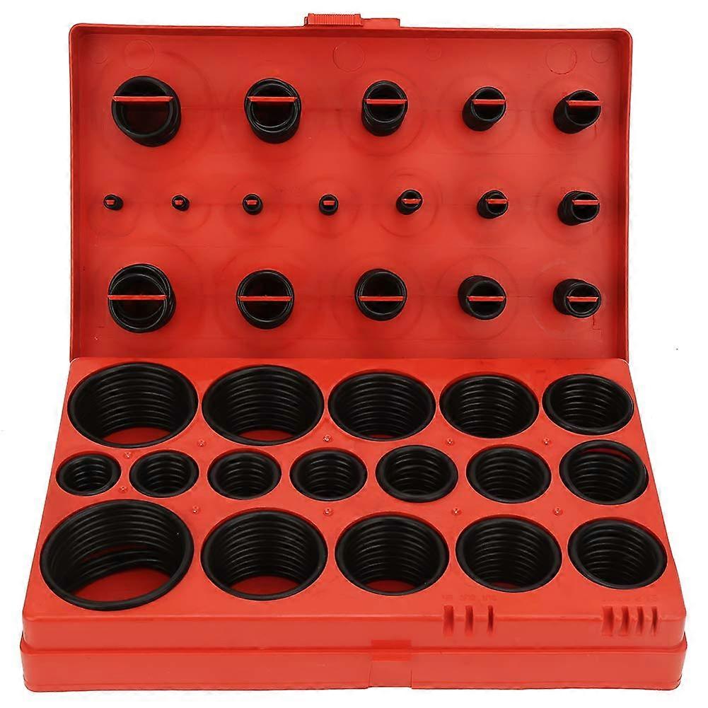419 Piece Universal Rubber O Ring Assortment Kit with Box, Wide Size Selection for Sealing