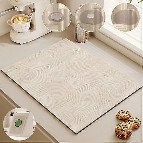 Dish Drying Mat with Instant Absorption, Waterproof NonSlip Kitchen Counter Protector 16'x12'
