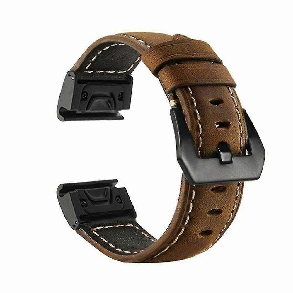 Leather Watch Strap for Garmin Fenix 7 6 5 Forerunner 945 935 Quick Release Durable Band