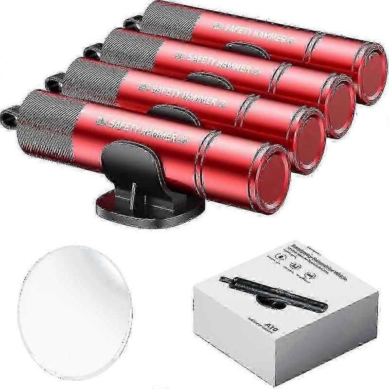 sikkerhetsbeltekutter og nødvindusknuser, 4-pakning bilverktøy