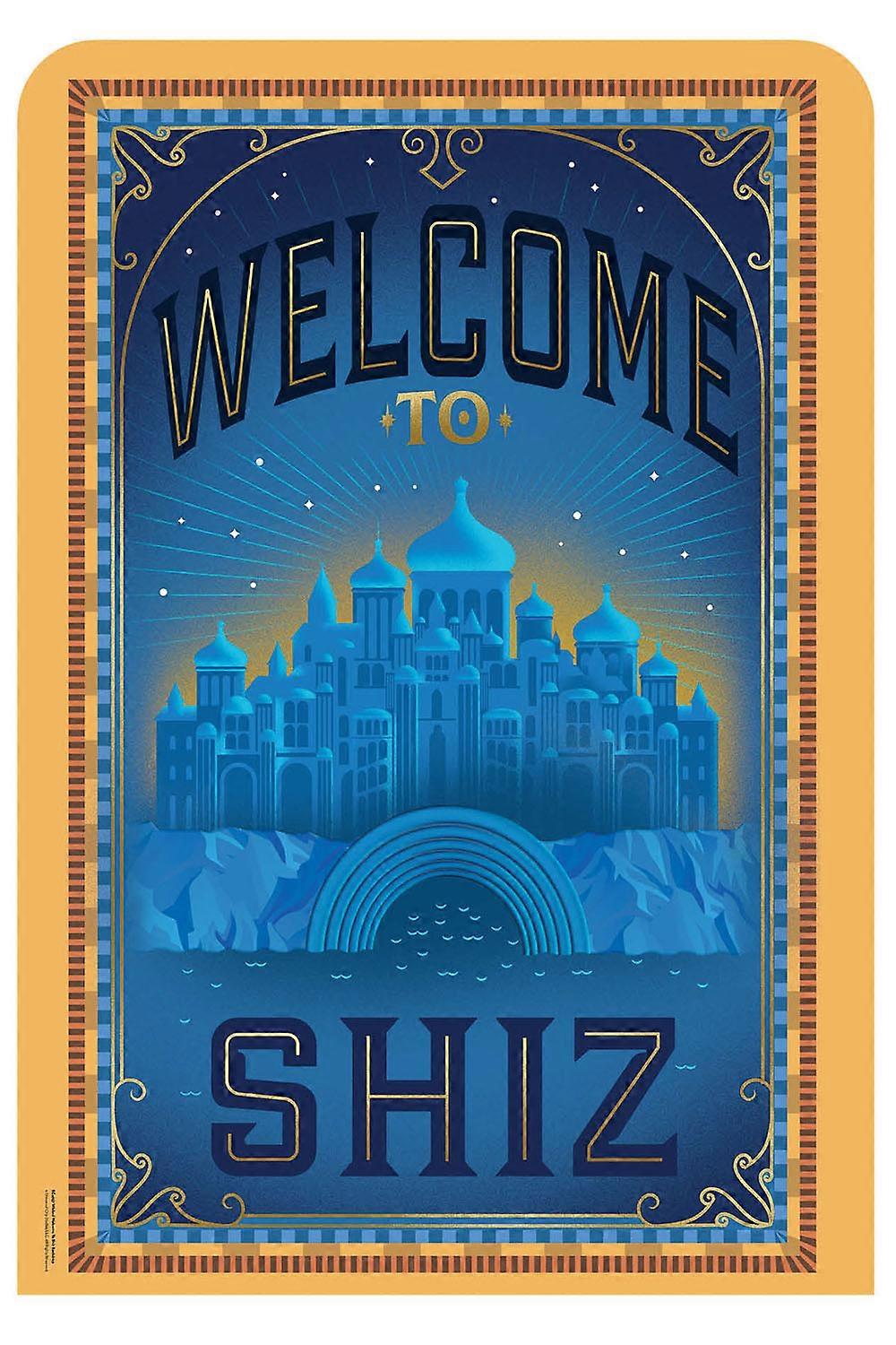 Wicked Welcome to Shiz Cardboard Backdrop Party Standee