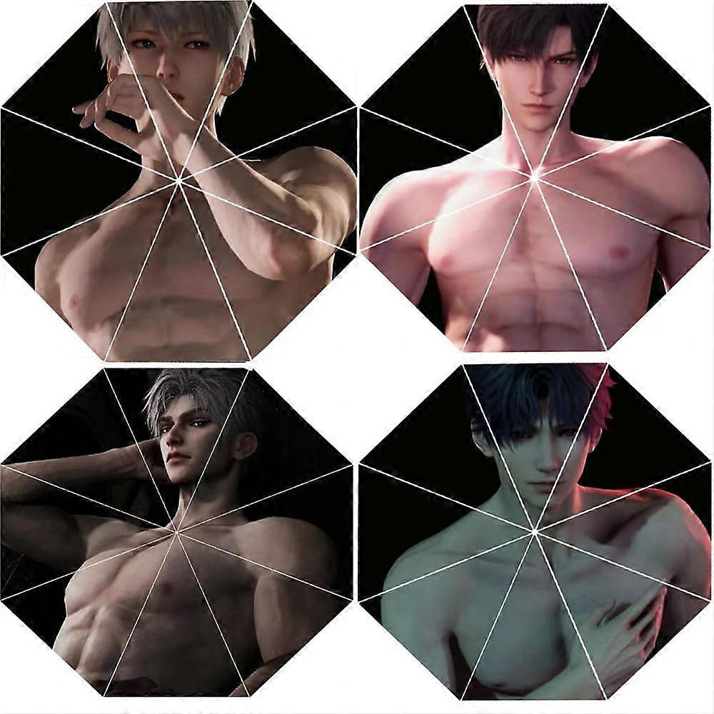 Automatic Folding Umbrella with UV Protection, Compact Travel Size for Sun and Rain