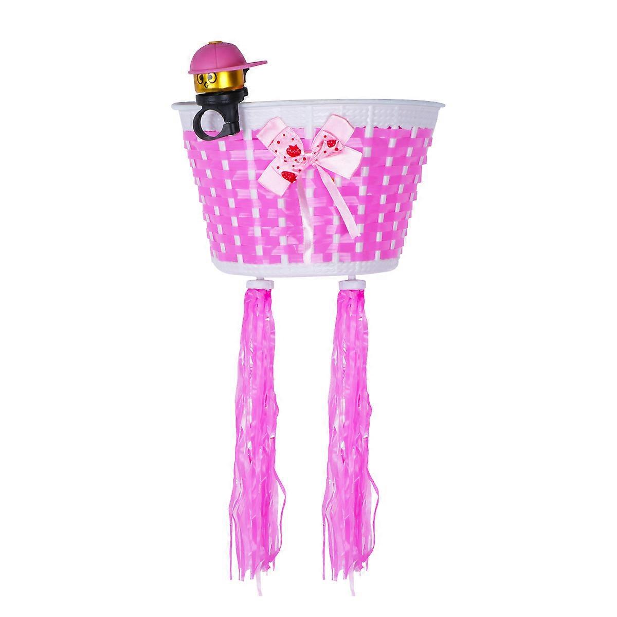 Scooter Accessories Handlebar Basket Bell Set for Kids 4Pcs Pack