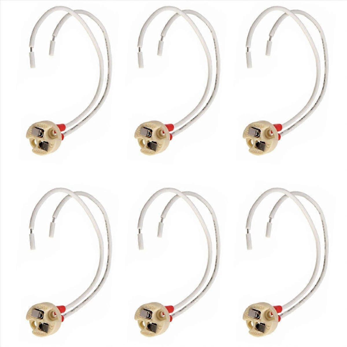 Socket Halogen LED Bulb Holder Base Ceramic Cable Main Wire Connector