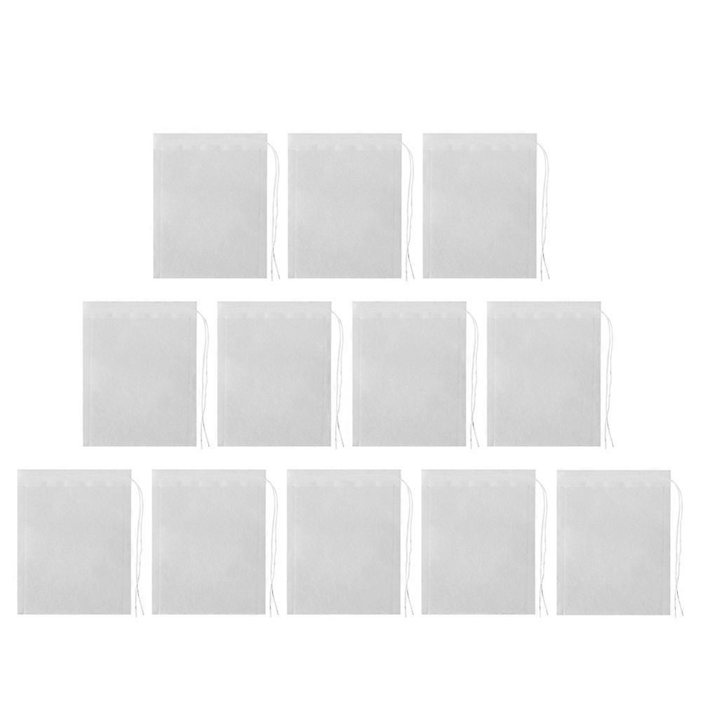 Non-Woven Disposable Tea Bags with Drawstring for Brewing 100Pcs Pack