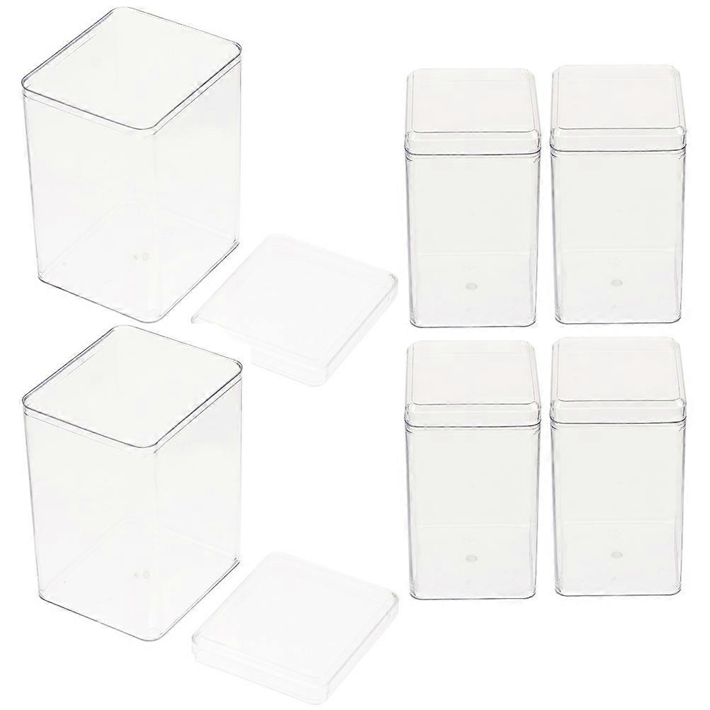 Clear Display Case Transparent Doll Box for Figurine Protection 24Pcs
