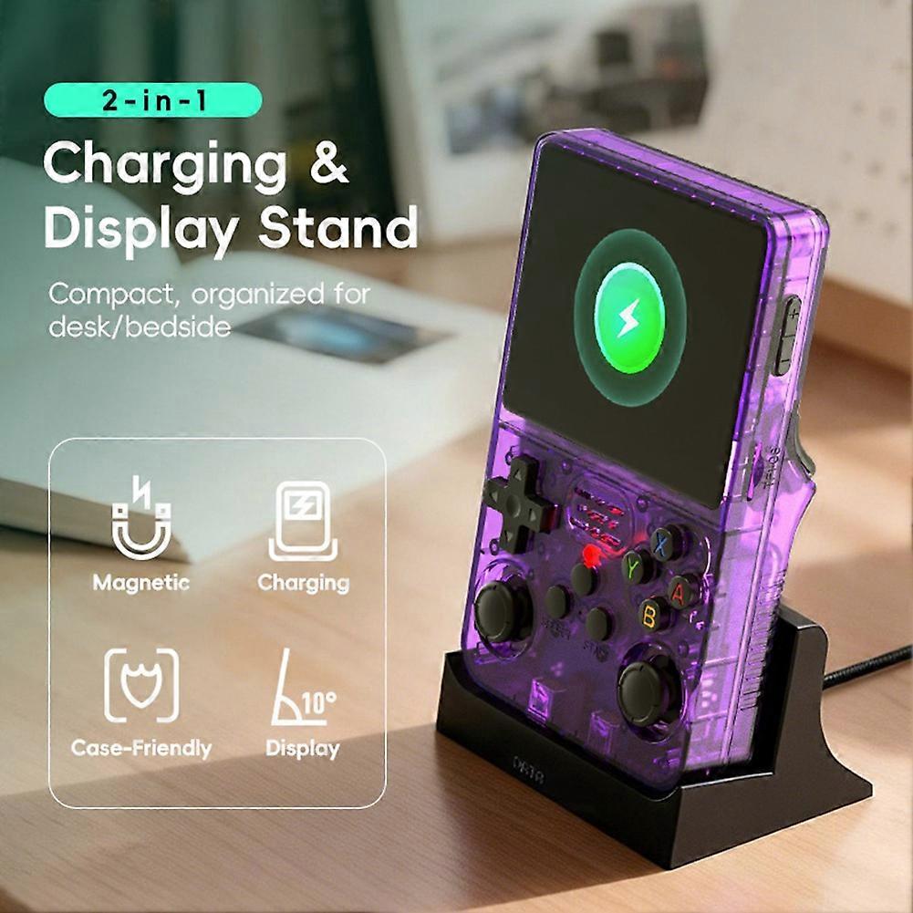 R36S Console Charging Dock Stand Magnetic Type-C Desktop Charger Base for R36S Handheld Game Console
