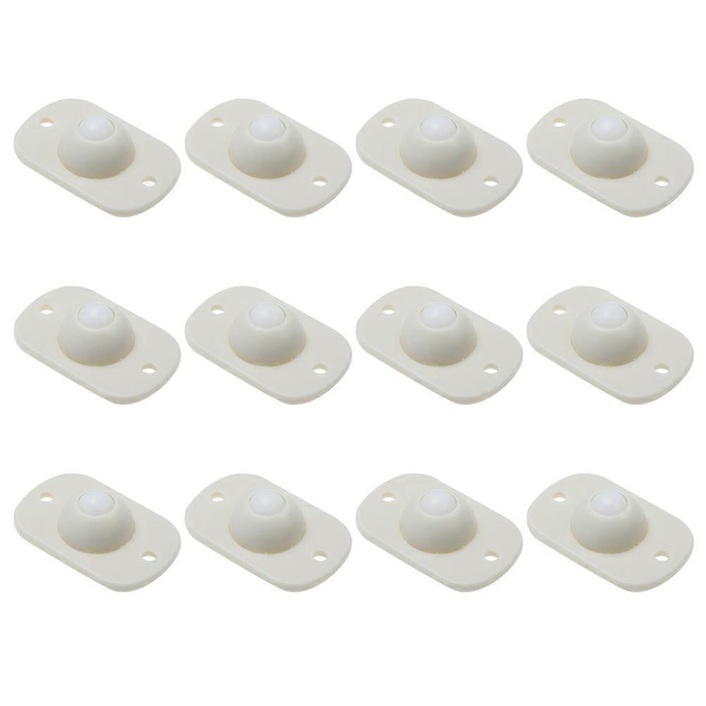 12Pcs Household Caster Wheels Multi-function Adhesive Wheels Wear-resistant Mini Casters
