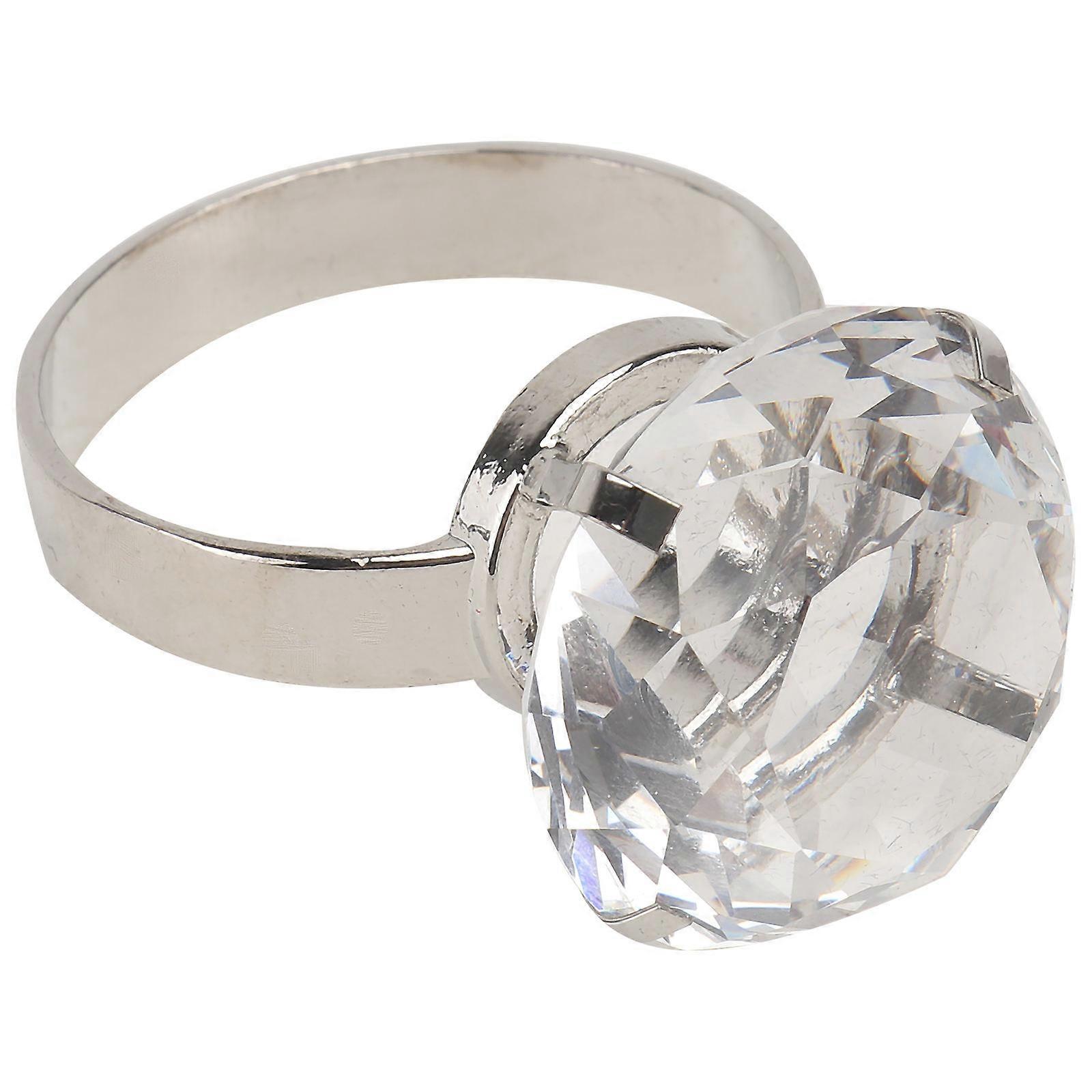 1Pc Decorative Super Ring Wedding Ring Prop Proposal Finger Ring Ornament