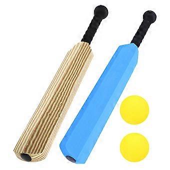 Bate de críquet portátil para niños, ideal para entrenamiento al aire libre. Bate de plástico (2 unidades).
