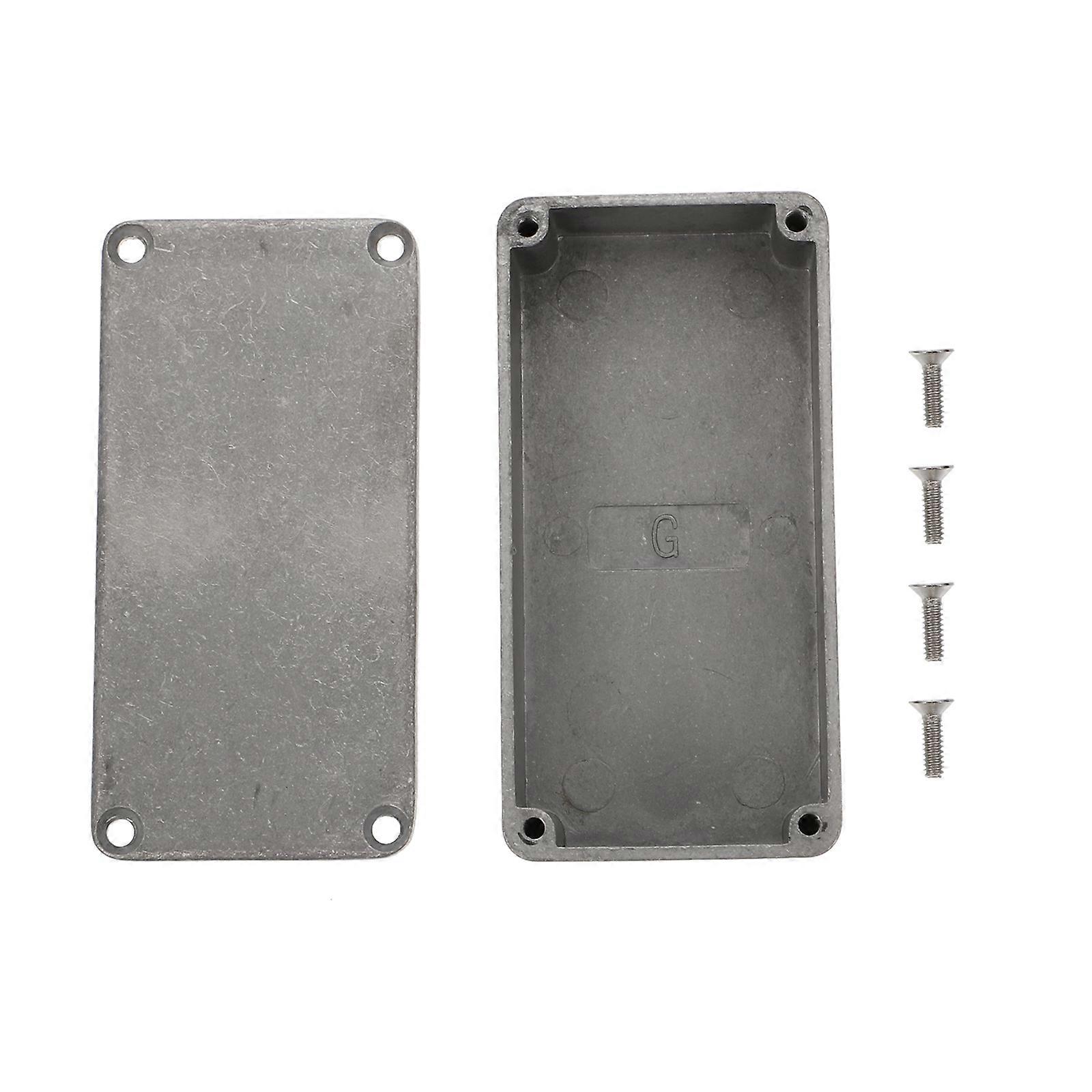 Aluminium Box For Guitar Effects Designed For Guitarists Rectangular Shape Silver Color 1Pack