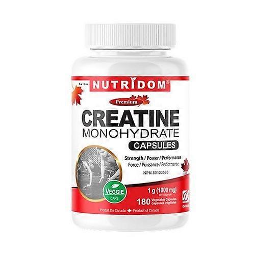 Nutridom Creatine Monohydrate, 180 Vegetable Capsules, (2 Pack)