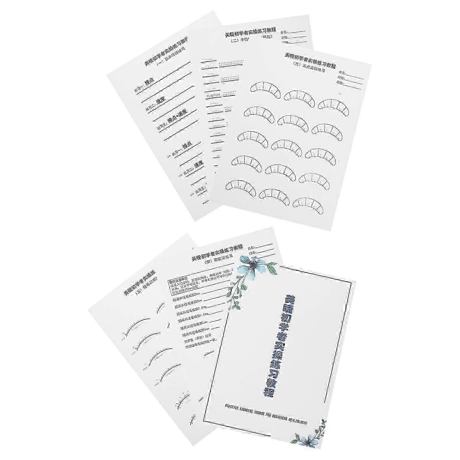 Lash Mapping Chart Eyelash Extension Practice Sheets for Training