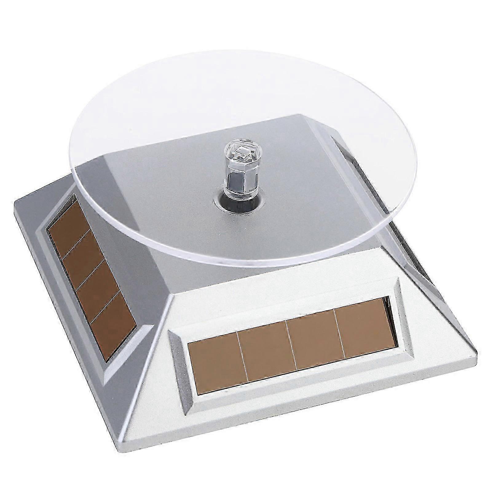 Solar Display Stand 360 Rotating ABS Base compatible with Showcase - Silver