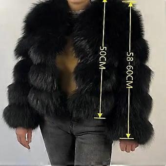 Factory-Made Fur Coat Imitating Raccoon Fur, Artificial Fur Patchwork For Women