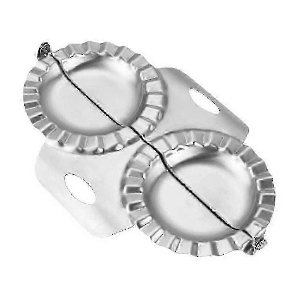 Practical Dumpling Mold Dumpling Making Tool Stainless Steel Dumpling Maker compatible with Home Kitchen Restaurant (Silver)