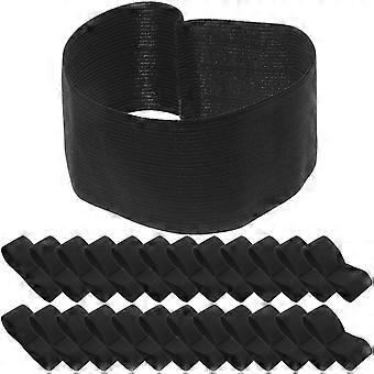 Black Funeral Arm Band Elastic Mourning Arm Band for 100Pcs