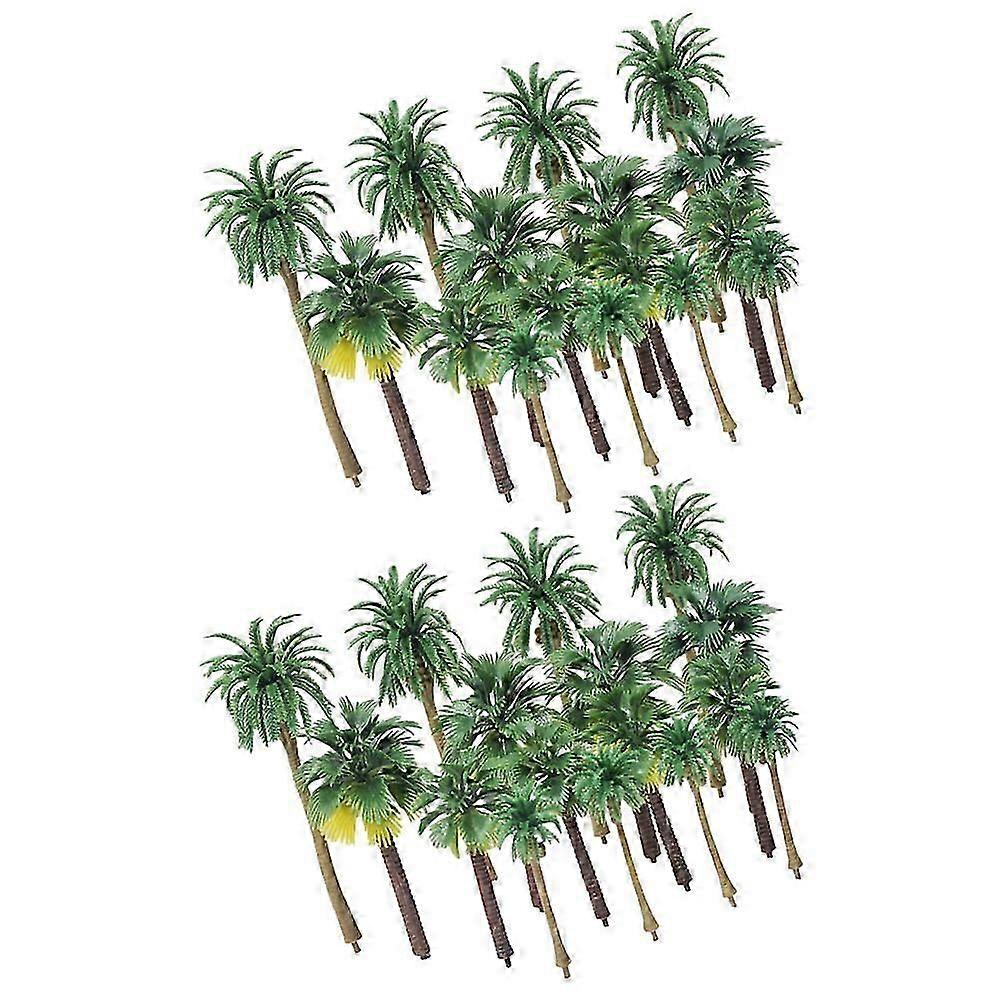 Model Tree Train Scenery Landscape Trees for Decoration 36Pcs Set