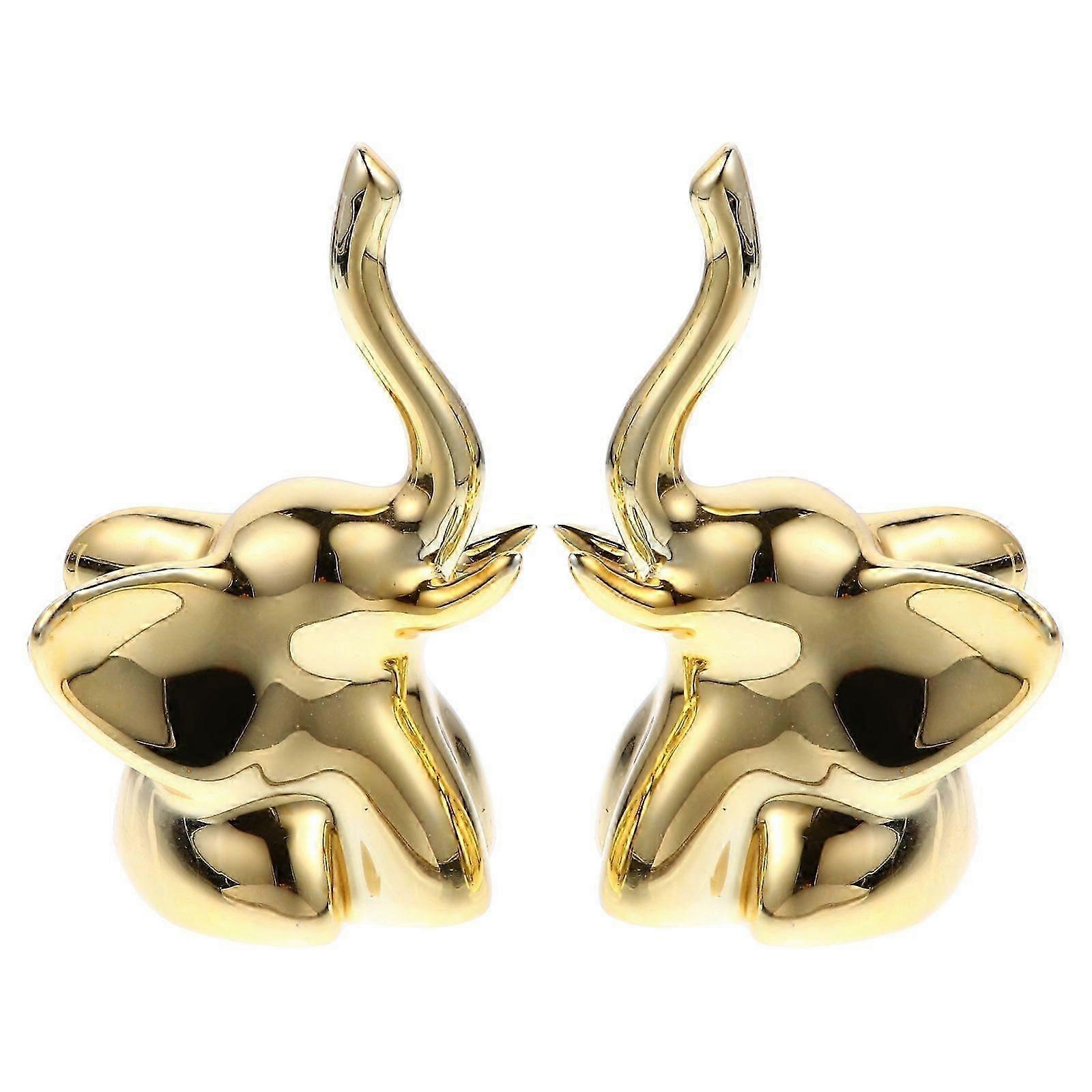 Elephant Ring Holder Golden Ring Storage 1Set Set