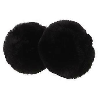 1 Paar flauschige Armstulpen: Kunstpelz-Armstulpen für Damen – Schwarze Armstulpen, warme Winterarmbänder für Partys, Festivals und Cosplay-Outfits