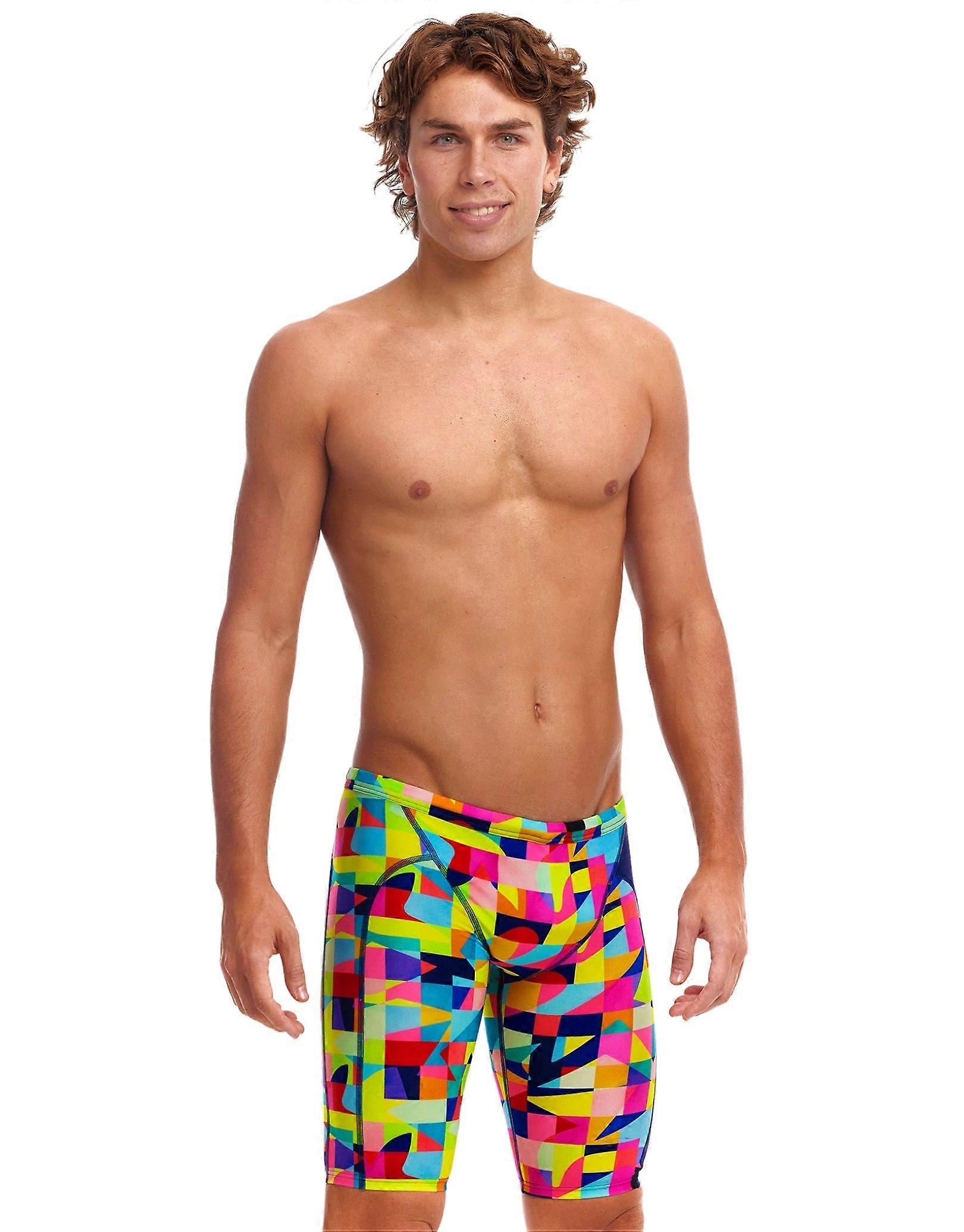 Funky Trunks On The Grid Swim Jammers - Multi