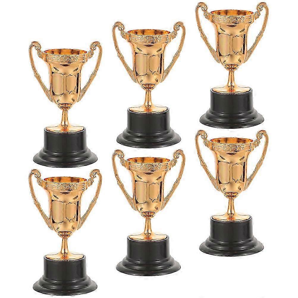 Small Trophy Plastic Trophy Decoration for Competition 18Pcs Set