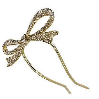 Elegante Braut Haarnadel glänzende Perle Schleife Haarstab Hochzeit Haar Zubehör