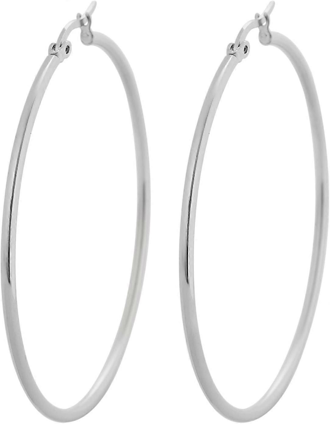 Rounded Hoops Earrings (20mm-60mm Diameter)