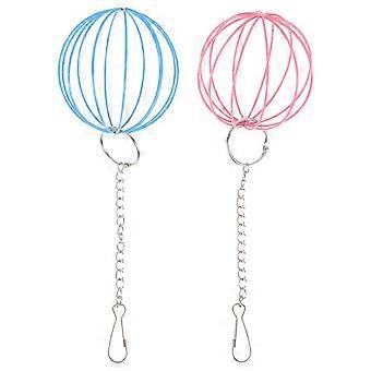 Feeding Ball Rabbit Hay Feeder Balls for Pet Use 2Pcs Hanging Feeding Toy