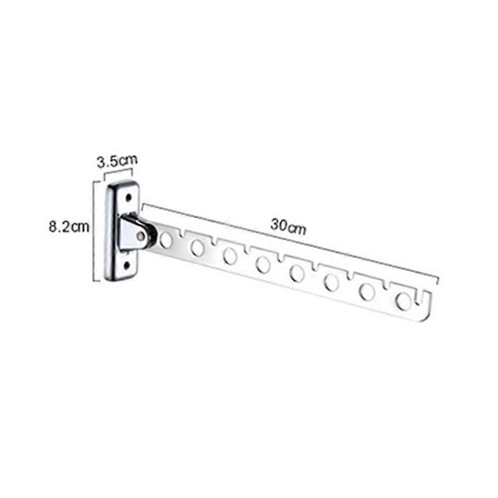 Clothes Drying Rack Stainless Steel Folding Hanger Wall-Mounted Hook