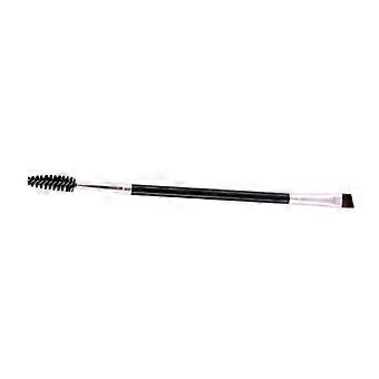 Double Ended Eyebrow Brush Angled Brow Brush with Spoolies Portable Makeup Tool 5.9in