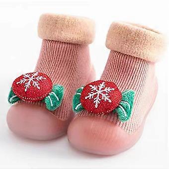 rutschfeste weiche Sohle Kinder Weihnachten Kleinkind Schuhe Bodensocken Krabbelschuhe