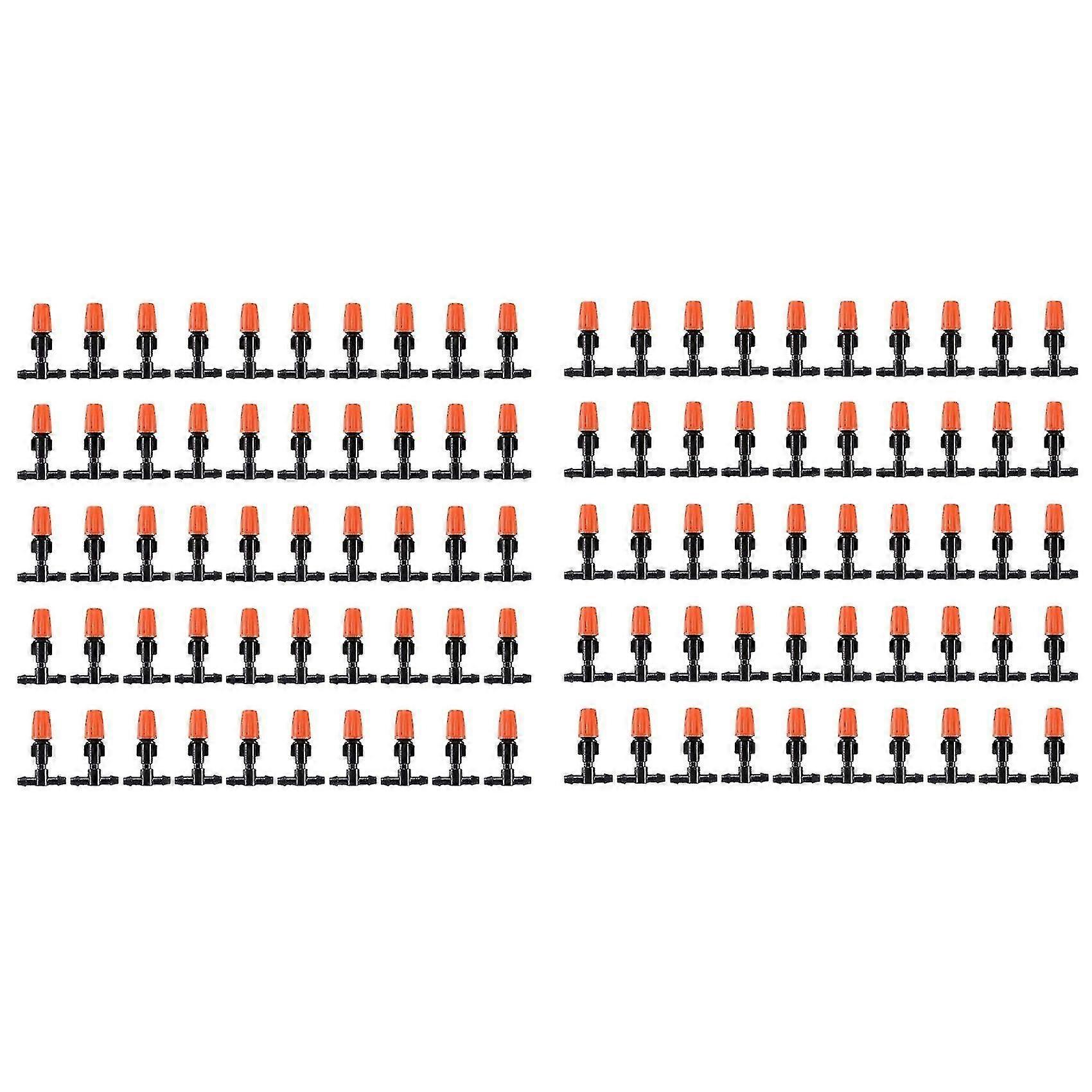 60 Pcs Micro-spray Adjustable Flow Irrigation Drippers