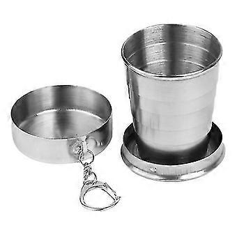 Cup Stainless Steel Collapsible Water Camping Cup Outdoor 75ml Folding Set Lid (1pcs)