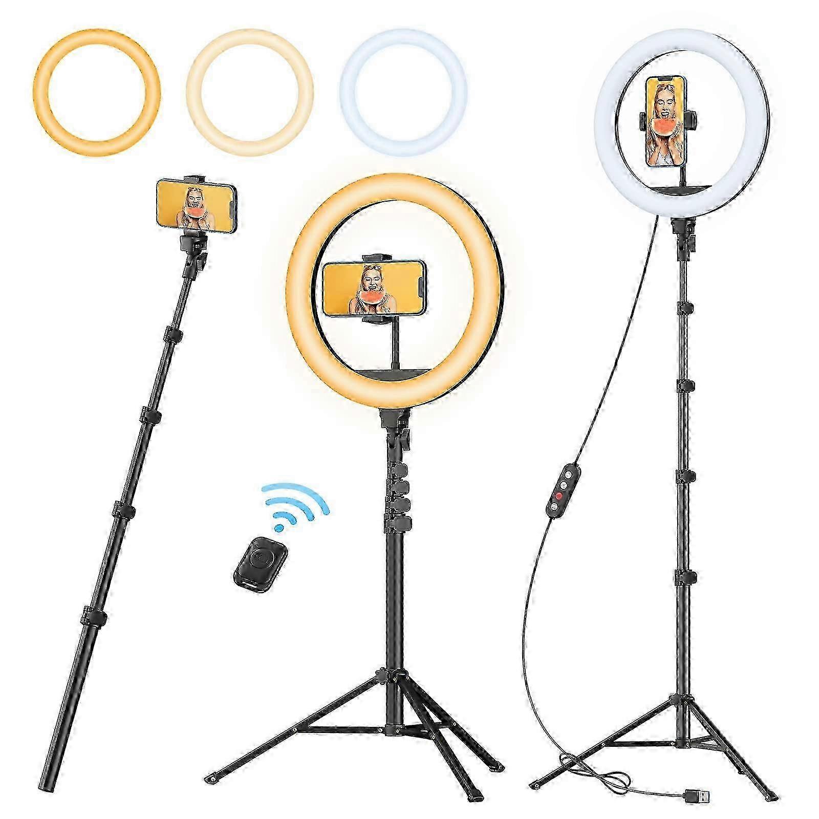 1 Dimmable Ring Light compatible with Makeup Live Stream