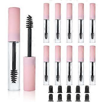 10pcs Refillable Mascara Tubes with Wand, Leak Resistant 5ml Eyeliner Bottles for Travel