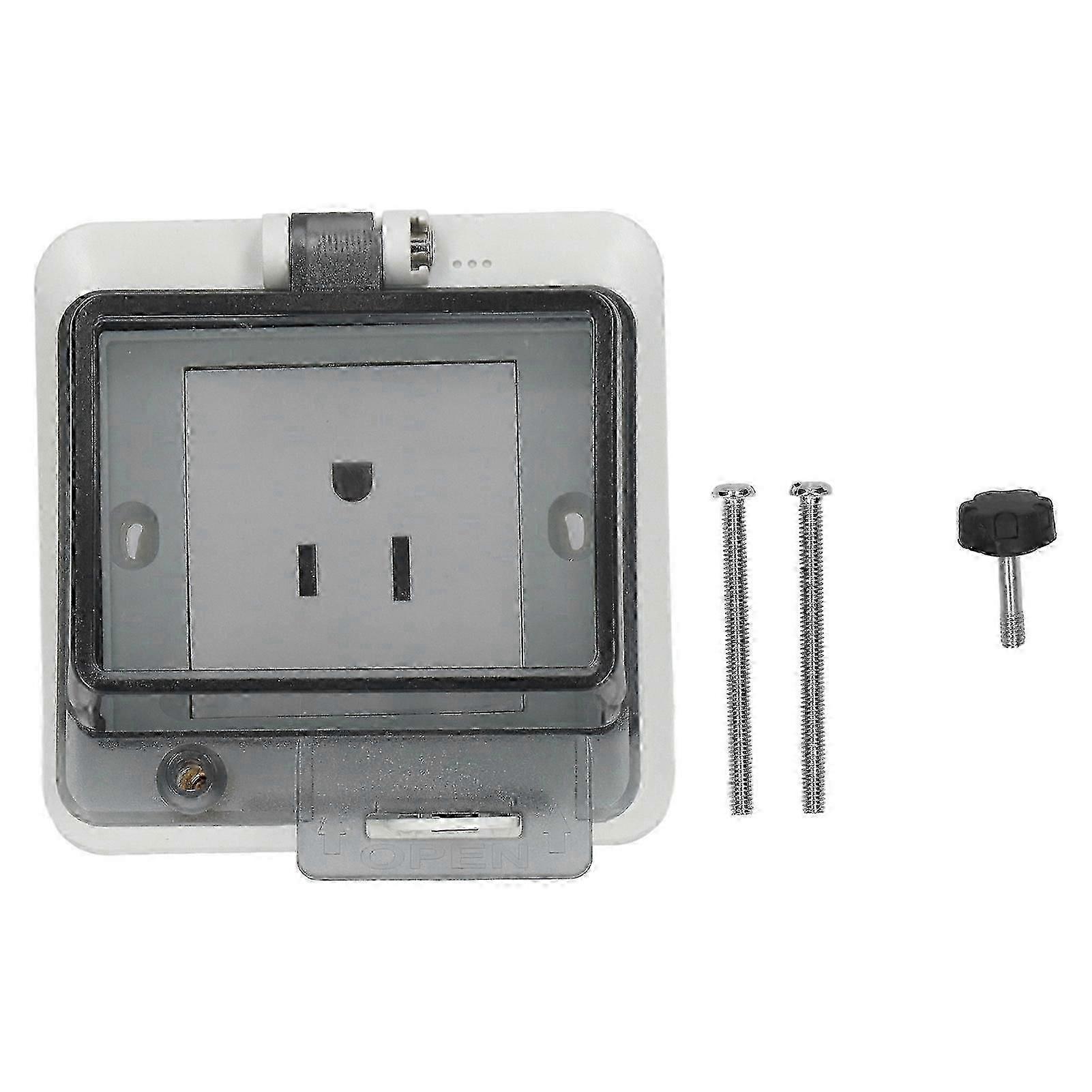 IP66 Waterproof US Standard Socket Sturdy No Deformation Electrical Socket 127V 15A