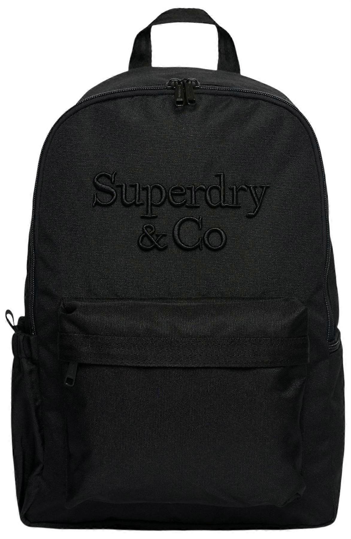 Superdry & Co Company Logo Backpack - Black/Black