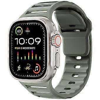 Sportliches Silikonarmband, kompatibel mit der Apple Watch Ultra 2 (49 mm), Smartwatch-Armband, Apple Watch Series 9, 8, 7, 6 und SE (45 mm, 44 mm, 42 mm).
