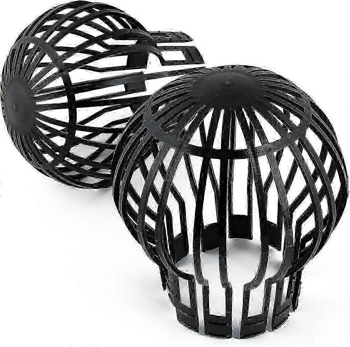 Set mit 2 Dachrinnenschutzgittern - 11 cm - Schwarz